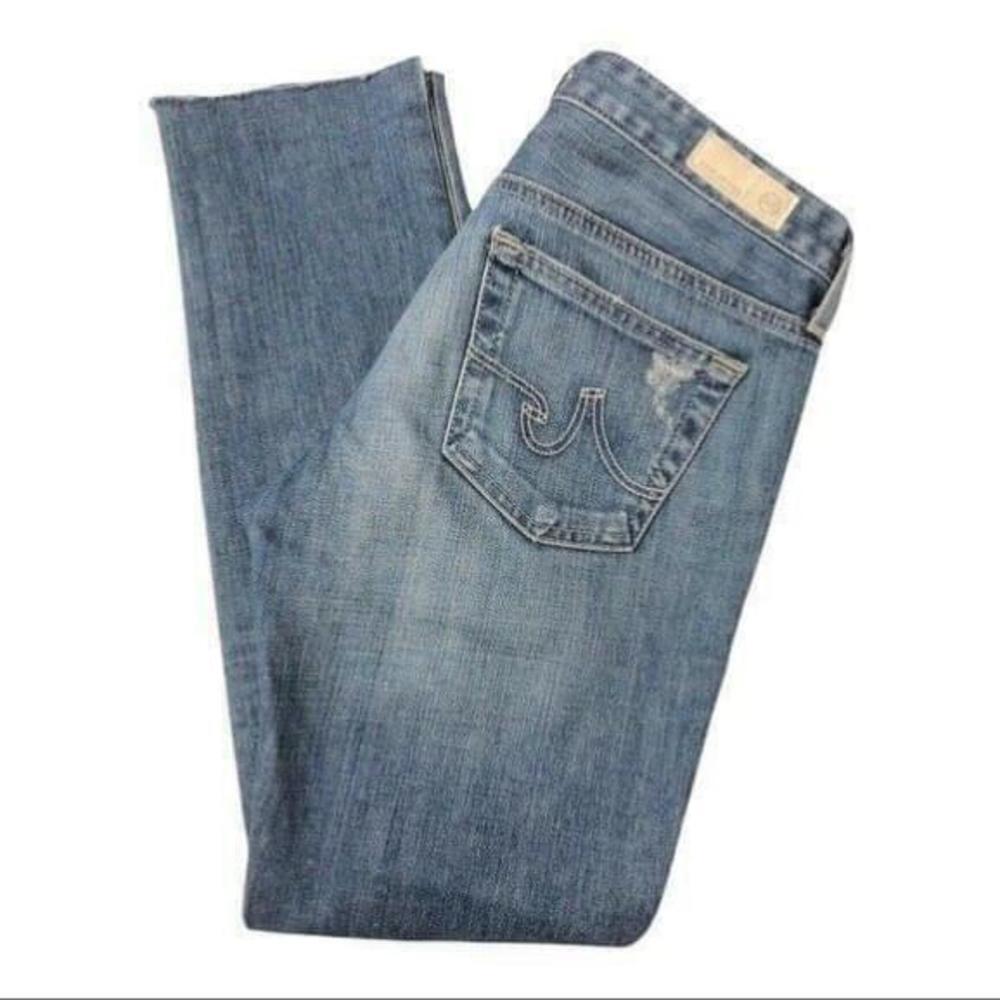 AG Adriano Goldschmied The Stilt Cigarette Leg Skinny Distressed Jean Size 26 - Picture 2 of 10